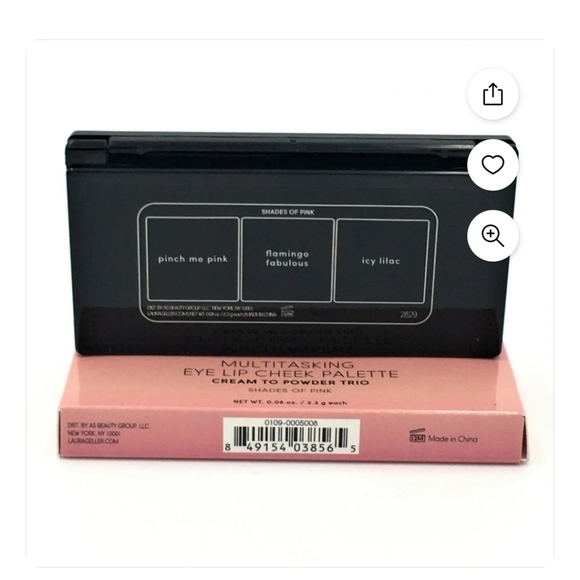 LAURA GELLER Think Pink Eye, Lip, Cheek Palette Sealed, NIB - Picture 4 of 5